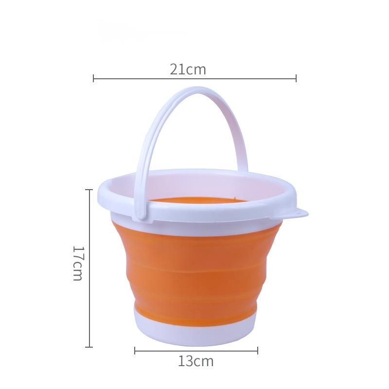 Foldable Portable Outdoor Travel Water Fishing Plastic Large Handheld Car Wash Bucket_voghion.com