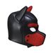 Maschera per cani con cappuccio fetish in neoprene per cosplay di cuccioli di grandi dimensioni, giocattoli sessuali con naselli staccabili_voghion.com