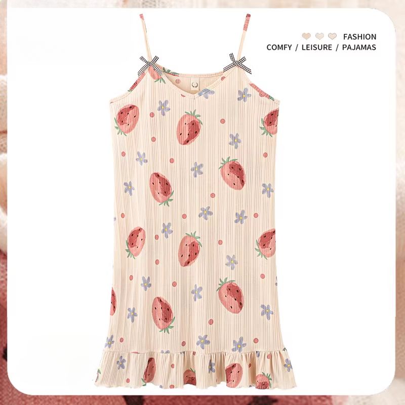 A Must-have For Summer! Cotton Plus Size Sleeveless Camisole Vest Nightgown, Combining Comfort And Fashion_voghion.com