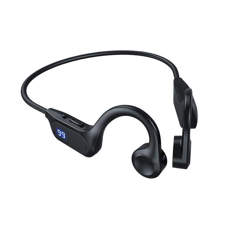 X7 Bone Conduction Bluetooth Earphones Digital Display Ear-hook Non-in-ear Painless Noise Reduction Long Battery Life_voghion.com