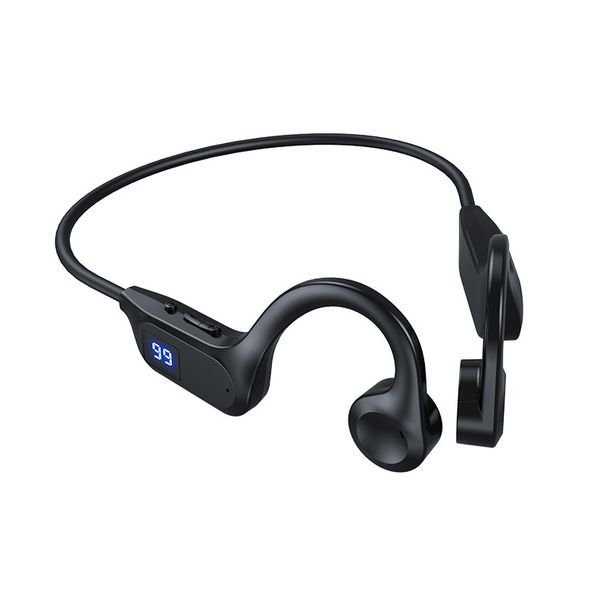 X7 Bone Conduction Bluetooth Earphones Digital Display Ear-hook Non-in-ear Painless Noise Reduction Long Battery Life_voghion.com