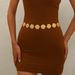 Damen Metallkette Taillenmieder Blumengürtel Accessoire für Kleider und Pullover_voghion.com