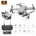 Mini drone E88 Pro con doppia telecamera 4K Wi-Fi FPV grandangolare HD mantenimento altezza RC pieghevole quadricottero per bambini regali_voghion.com
