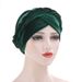 new turban hat multi-color velvet single color single braid hat  fashion pullover hat in stock_voghion.com