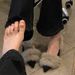 Autumn Winter 2024 New Pointed Furry Warm Thin High Heel Women Closed Toe Mules Slippers_voghion.com