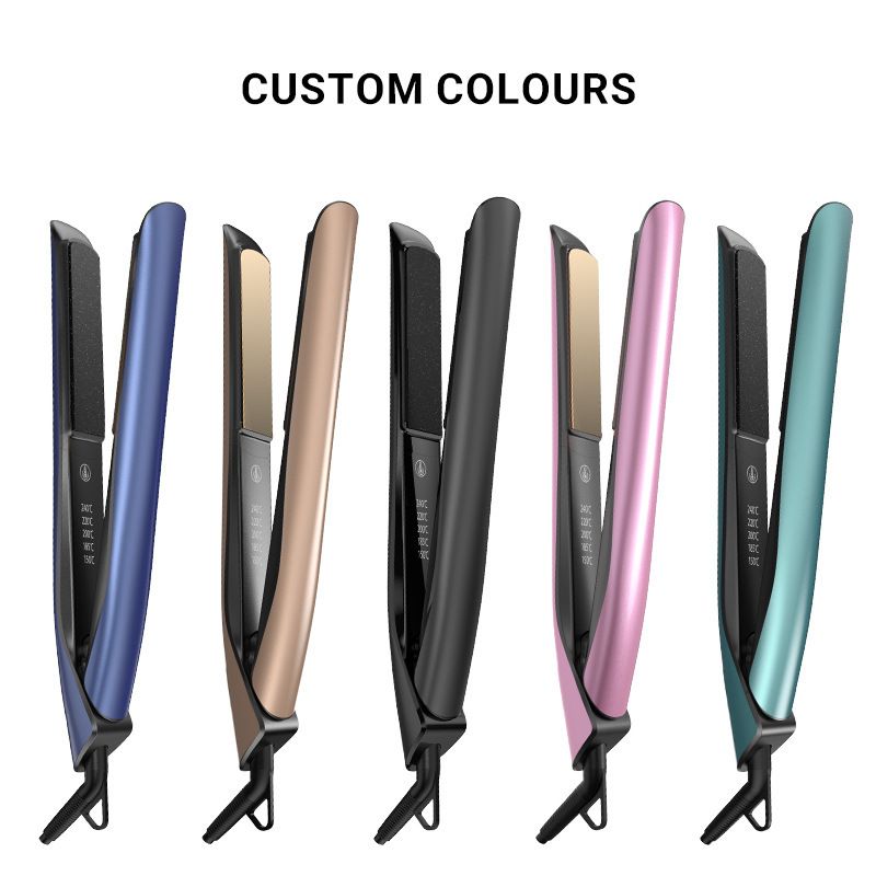 Rizador de pelo Fuente Nueva plancha de pelo de calentamiento rápido con luz de respiración Con férula rizadora de luz de respiración Rizador recto de doble propósito_voghion.com