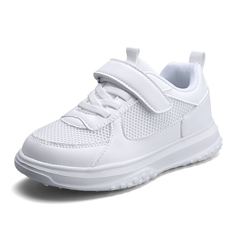 Kids Shoes Children's shoes low-top children's sneakers spring student white shoes campus breathable soft sole boys and girls white sports shoes_voghion.com