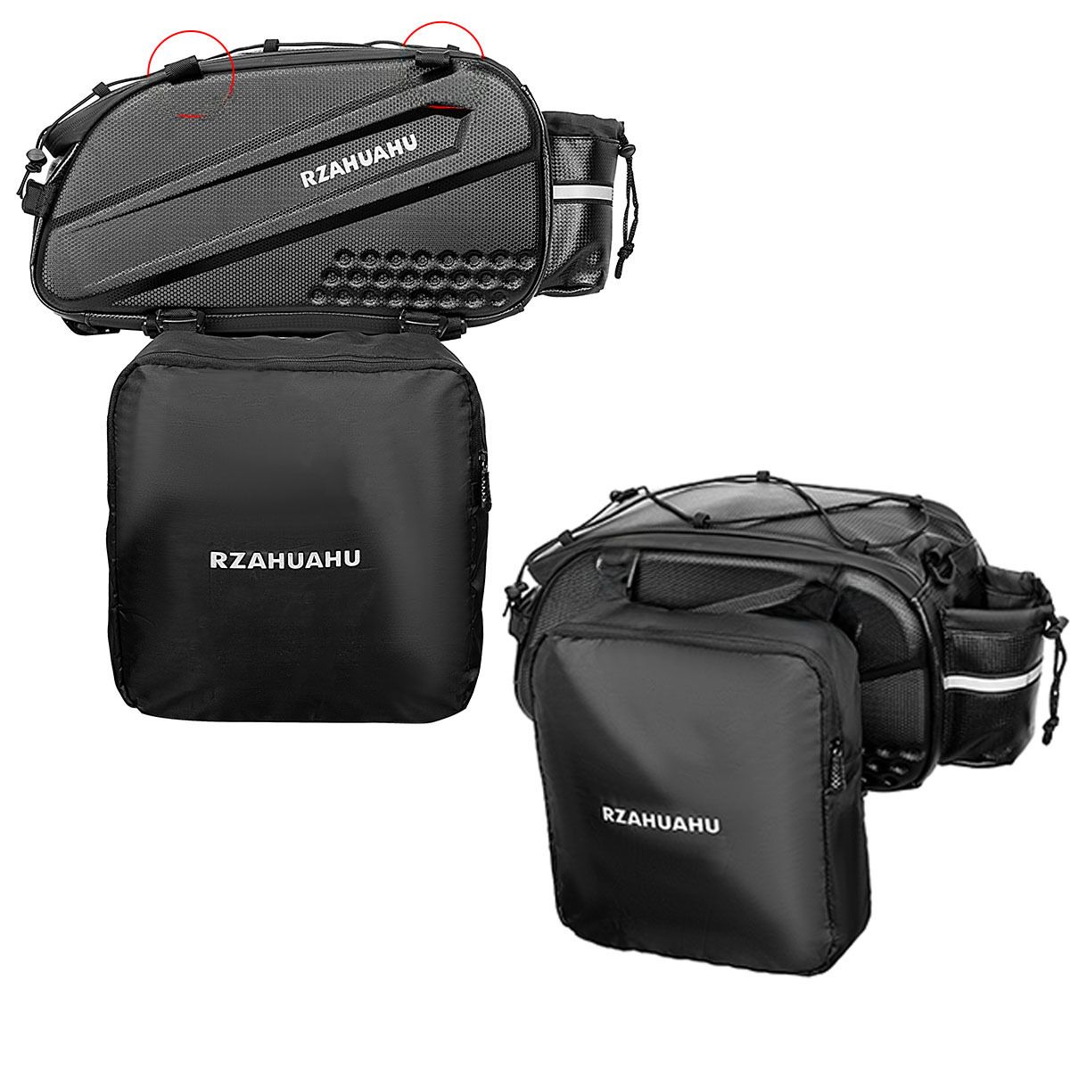 Dviračio atlošo bagažinės galinės sėdynės krepšys Važiavimo vandeniui atsparus kalnų dviračio nugaros krepšys Vairavimo krepšio stovo krepšys Dviračio priedai Įranga_voghion.com