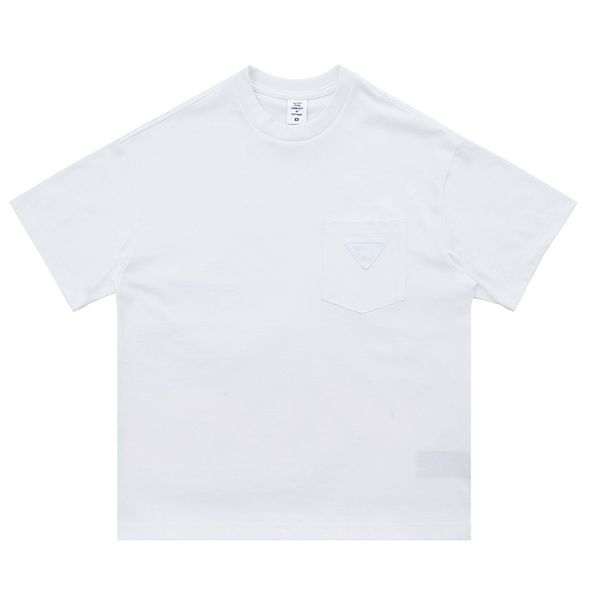 SUP Men's Wear | 2024 Spring/Summer New Product Trendy Brand Simple Chest Pocket Triangle Patch Embroidered Casual Short_voghion.com