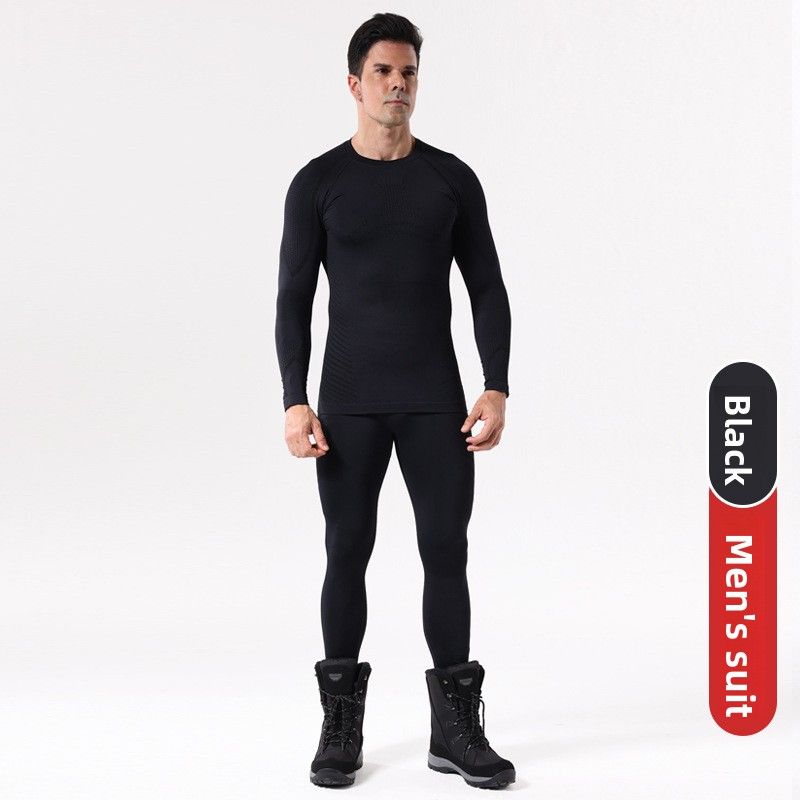 Autumn Winter Polypropylene Quick-Dry Ski Suit Underwear Set For Men Sports Tight-Fitting Moisture-Wicking Compression_voghion.com