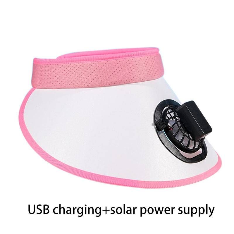 Solar-Powered Sun Hat With Cooling Fan – Rechargeable UV Protection Hat For Men & Women, Outdoor Travel, Hiking & Face Covering_voghion.com