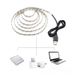 5V USB LED Strip Lights, 2835 SMD Single Color For TV Backlight, Bedroom & Kitchen Lighting, Indoor Decoration (1M/2M/3M/4M/5M, White/Warm Light)_voghion.com