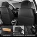 1pc Premium PU Leather Universal Fit Car All-Season Protector Mat With Soft Cushion Full Package Seat Cover_voghion.com