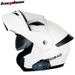Dual Visor Motorcycle Helmet With Flip-Up Design - ABS Shell, 3C Certified, Bluetooth-Compatible (K21 Model Available)_voghion.com