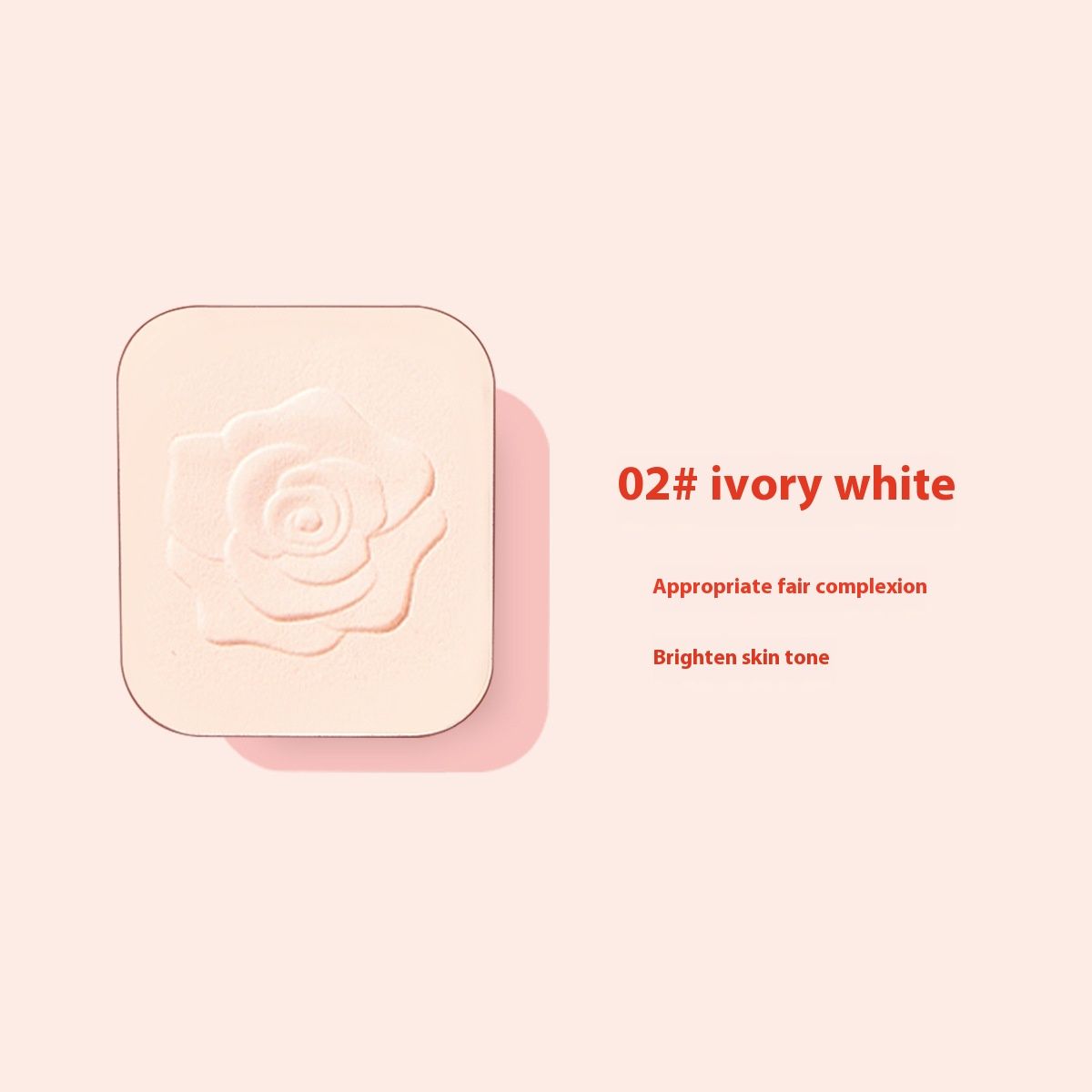 HOJO8108 camelia gauze honing poeder matte mist oppervlakte natuurlijke concealer student droog nat dual-use make-up foundation_voghion.com