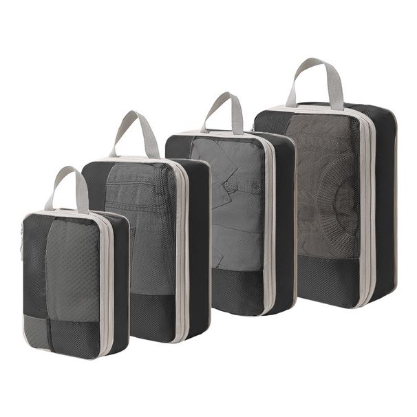 Mesh visuell kompression förvaringsväska för affärsresor, klassificering av resekläder, organisation, förvaring och_voghion.com