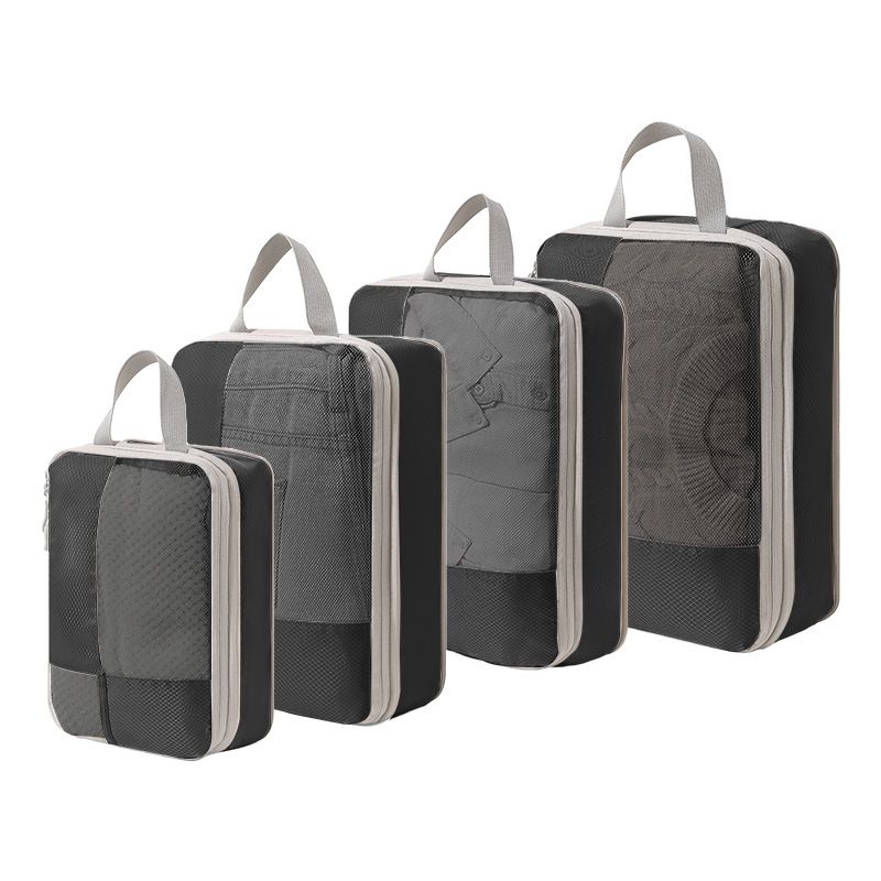 Mesh visual compression storage bag for business trips, travel clothing classification, organization, storage, and_voghion.com