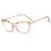 Women's Eyewear Frames New Crystal Multi Faceted Cat Eye Flat Mirror Retro Fashion Black Frame Can Be Matched With Myopia Glasses_voghion.com
