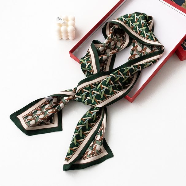 Sciarpa di seta Gesang lavorata a maglia stretta per protezione del collo lungo piccolo per uomo e donna_voghion.com