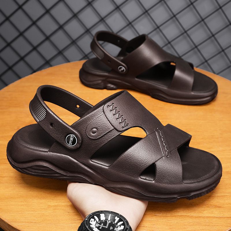 Neue Outdoor-Freizeit atmungsaktive Hausschuhe Sommer leichte EVA Outdoor-Strandschuhe Herrenschuhe_voghion.com