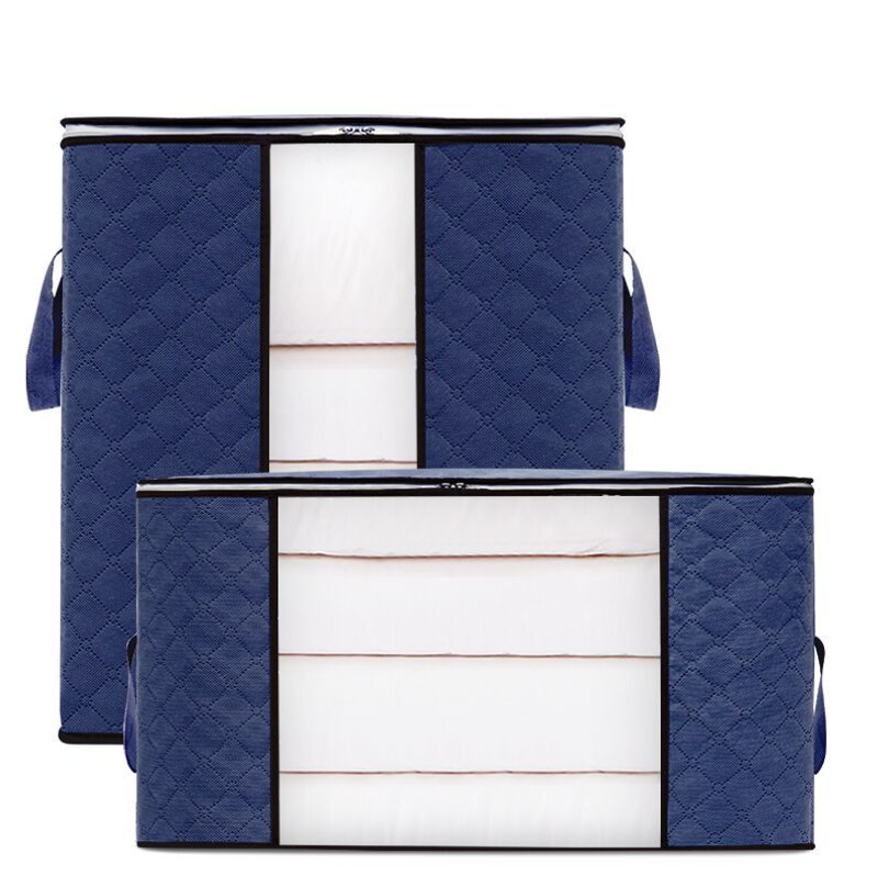 Cross-border supply quilt storage bag non-woven debris organization bag household bedroom portable storage box wholesale_voghion.com