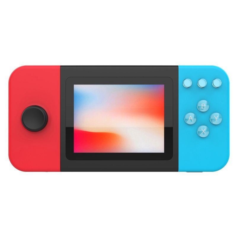 Red and Blue Dual Joy Stick Arcade Machine - Classic Game Adventure with Multiple Preloaded Games and Enduring Battery Life_voghion.com