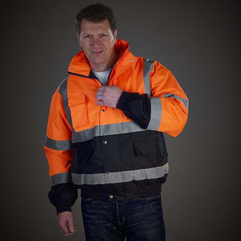 Herrenbekleidung Baumwollmantel 300d Oxford-Stoff Wasserdicht Winddicht Reflektierende Jacke Winter Warm Multi Pocket Reflektierende Kleidung_voghion.com