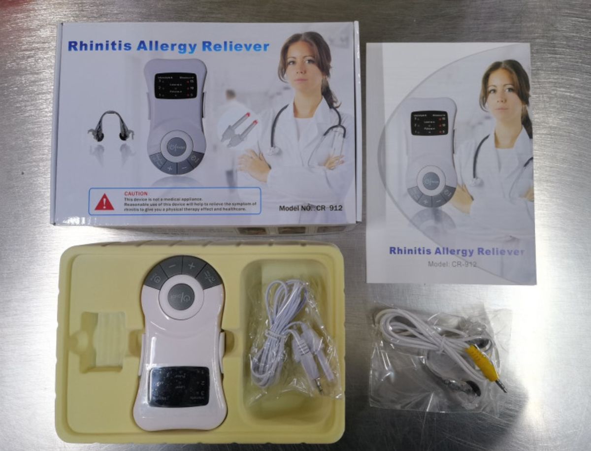 Nástroj na rýmu Nízkofrekvenční červené světlo rýma masážní nástroj nástroj na ucpání nosu přes nosní rýmu zařízení na zastavení chrápání_voghion.com