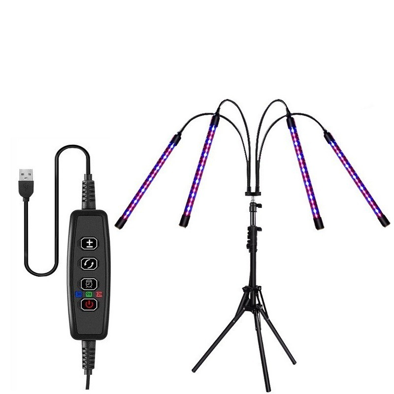 LED Reverse Folding Bracket Plant Full Spectrum Timing Plant Growth Lamp Aquarium Fish Tank Landscaping Seedling Fill Light_voghion.com