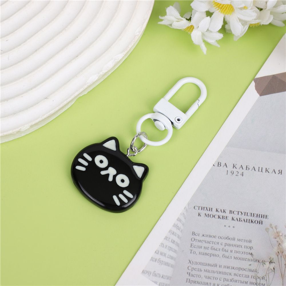 Nouveau sac à dos exquis de niche, pendentif couple meilleur ami, bijoux chat noir et blanc mangeant du poisson, porte-clés_voghion.com