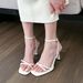 new Summer Style, Thin Heel White With Skirt, Not Tired Feet, New Trend And Beautiful High Fashion Versatile_voghion.com
