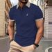 Neues einfarbiges Sommeroberteil für Herren, beliebter Modetrend, kurzärmeliges Slim Fit-Freizeit-Poloshirt_voghion.com