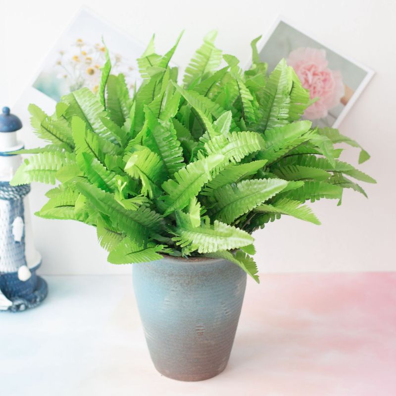 Supply 7 heads of Persian grass artificial plants artificial Persian grass engineering flower fern artificial flower plant Persian leaf_voghion.com