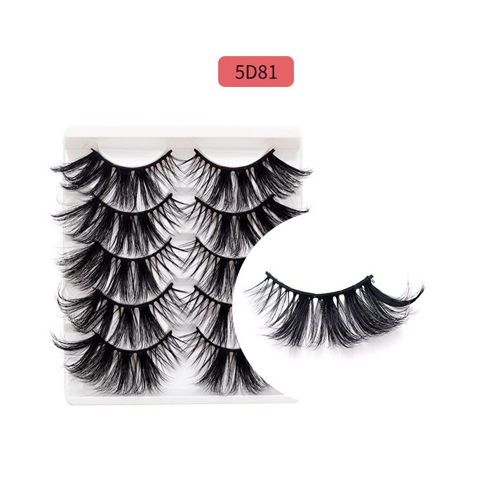 Beauty Essentials Explosions 25mm False Eyelashes 5 Pairs Of High Mink Eyelashes Multi-Layer Extended Thick_voghion.com