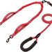 Guinzaglio retrattile elastico anti-groviglio per cani Pet Dual One-to-Two Double-Headed 2 Leashes, fosforescente_voghion.com