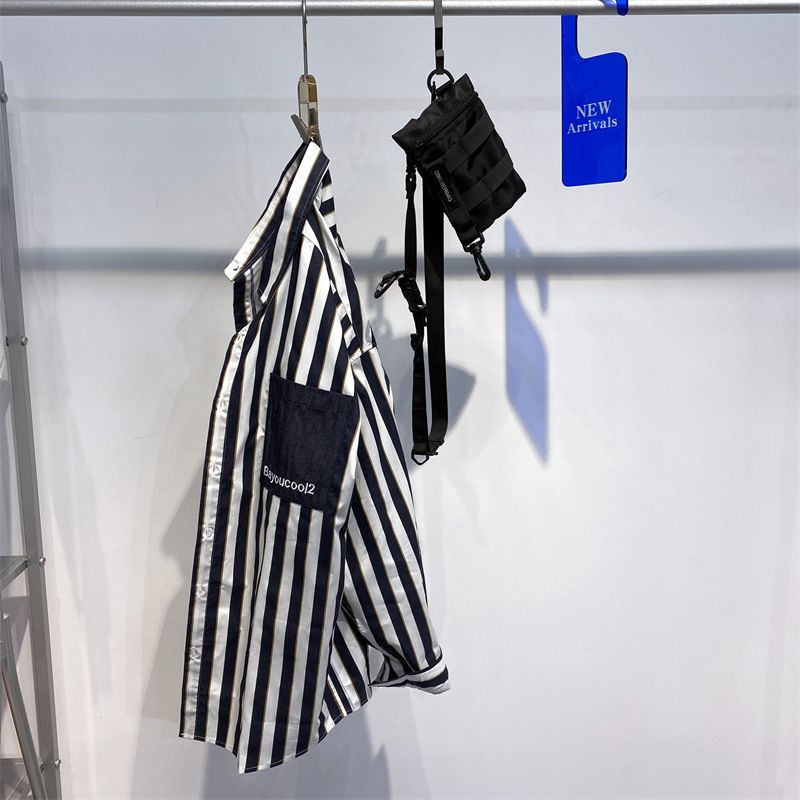 Männerkleeder originell nei Hemd Moud Gestreift Revers Aarbechtsheed Casual Langärm Hemd Trendy Männer GTAS6913_voghion.com