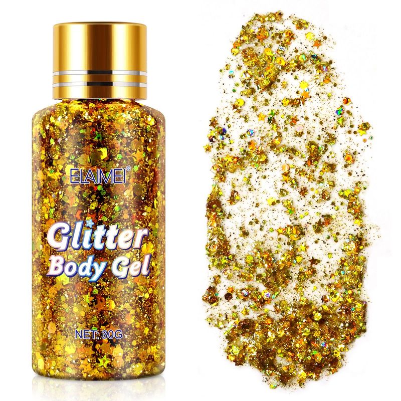 Gel strălucitor de culoare pentru corp, ELAIMEI, pentru petreceri în club de noapte, 30g_voghion.com