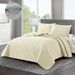 Bedspreads - Soft Bed Summer Quilt Lightweight Bedspread - Damask Ultrasonic Pattern Coverlet For All Season - 3 Piece (1 Quilt, 2 Pillow Shams)_voghion.com