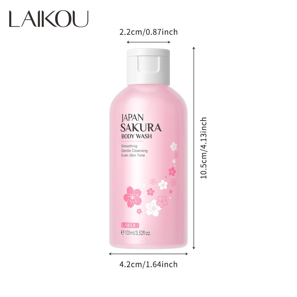Gel de ducha Laico Sakura japonés (100 ml), hidratante, con aroma floral fresco. Fabricante._voghion.com