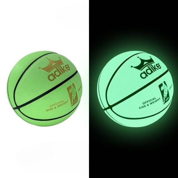 Glow in the Dark basketbal maat 7 fluorescerende PU basketbal in rood geel blauw groen duurzame buitensportbal_voghion.com