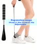 Adjustable Shoe Horn Tool,TrendsShoe Horn Long Handle11.8in-27.9in Telescopic Metal Shoe Horn Adjustable Length, Portable Long Handled Shoe Horn_voghion.com