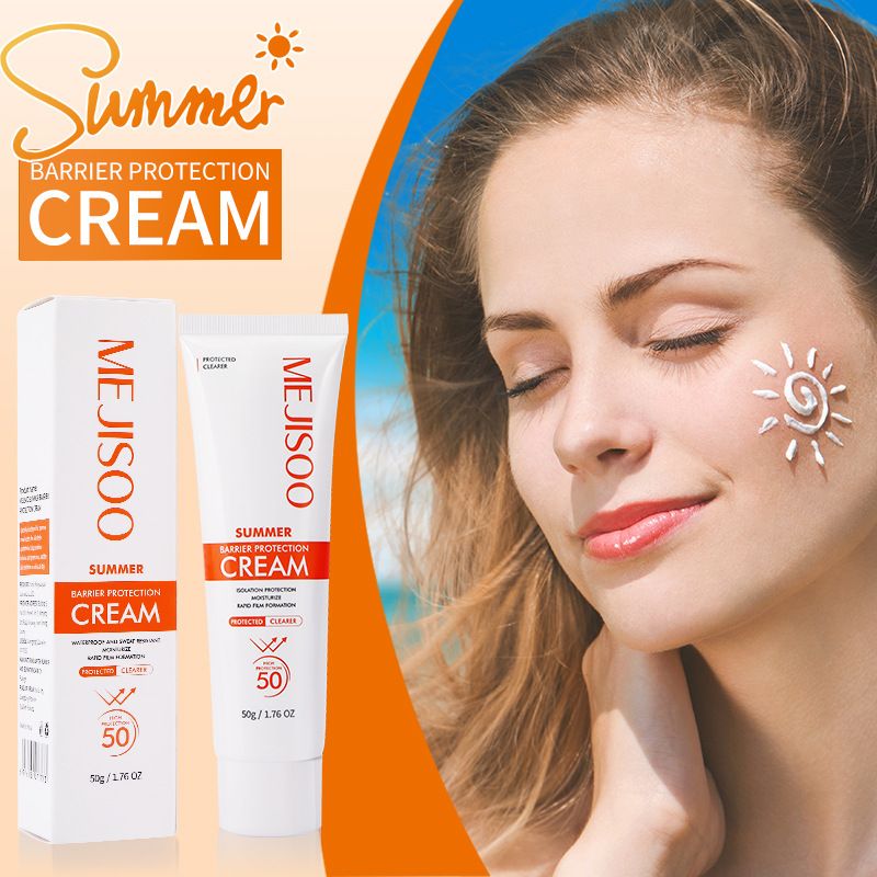 Protezione solare isolante, protezione solare SPF50+ sbiancante, impermeabile e resistente al sudore, tutto in inglese._voghion.com