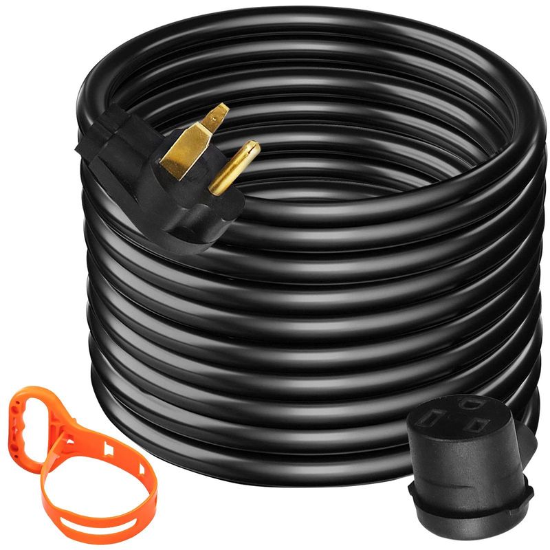 VEVOR Welder Extension Cord 40Amp 25ft 250V, Welding Power Cord With NEMA 6-50 Plug 8 Gauge 3 Prong For MIG,Lincoln,Plasma,Miller,TIG_voghion.com