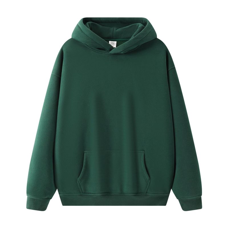 Felpa con cappuccio unisex foderata in pile – Vestibilità oversize pesante (S-2XL, Streetwear minimalista)_voghion.com