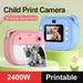 Digitale kindercamera met directe printfunctie voor kinderen, thermische printcamera, directe fotocamera, videocamera, speelgoedcamera + 32G geheugenkaart_voghion.com