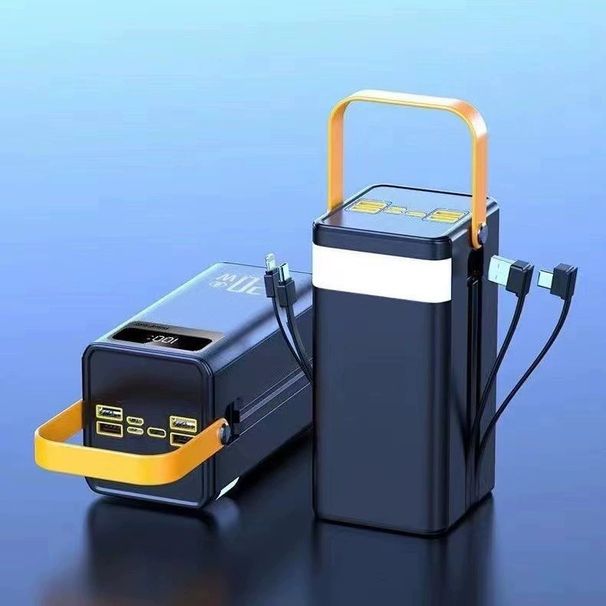 Estación de energía portátil de 120 W - 160 000 mAh, carga ultrarrápida para acampar y transmitir en vivo_voghion.com