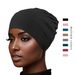 Chapeau foulard pour femme, chapeau en coton mercerisé, chapeau pull, peut cacher les cheveux, chapeau élastique, haute élasticité_voghion.com