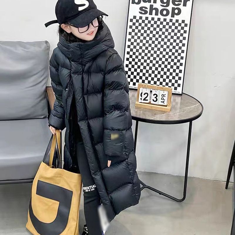 Baby clothing down jacket long hooded children's eiderdown White eiderdown Korean version of children's quilted jacket boys and girls the same_voghion.com