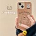 TechGlobe Maillard Brown Cute Hat Puppy Case For IPhone 16 Pro Max 15 Plus/13_voghion.com