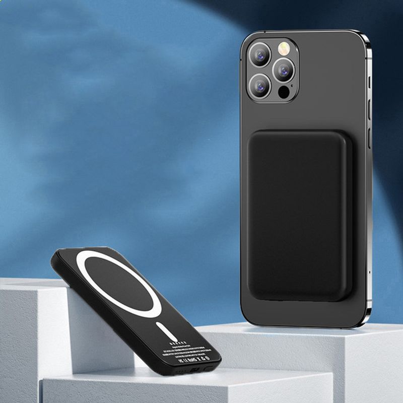 Originální 5000/10000mAh 1:1 powerbanka magnetická bezdrátová powerbanka pro 12 13 14 Pro Max externí pomocná baterie_voghion.com